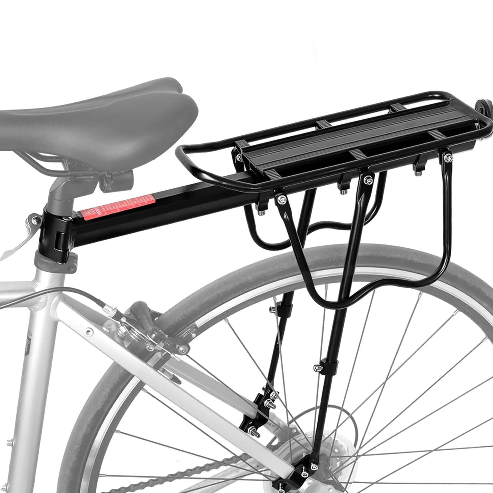 Aluminum Alloy Rear Bike Rack - Quick Release Cargo Carrier for Bicycle Back | Perfect for Commuting, Grocery Shopping & Outdoor Adventures