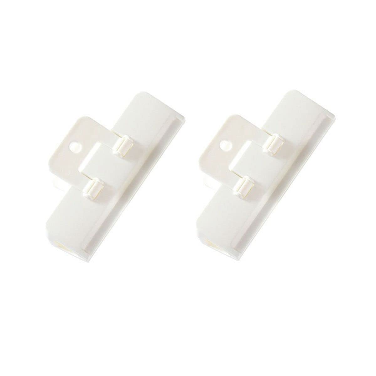 MinLia 2-Pack Reusable Plastic Food Bag Clips - Airtight Sealing Clamps for Kitchen Storage, Snacks, Chips & Freezer Bags - Durable Kitchen Accessories for Organizing & Preserving Freshness