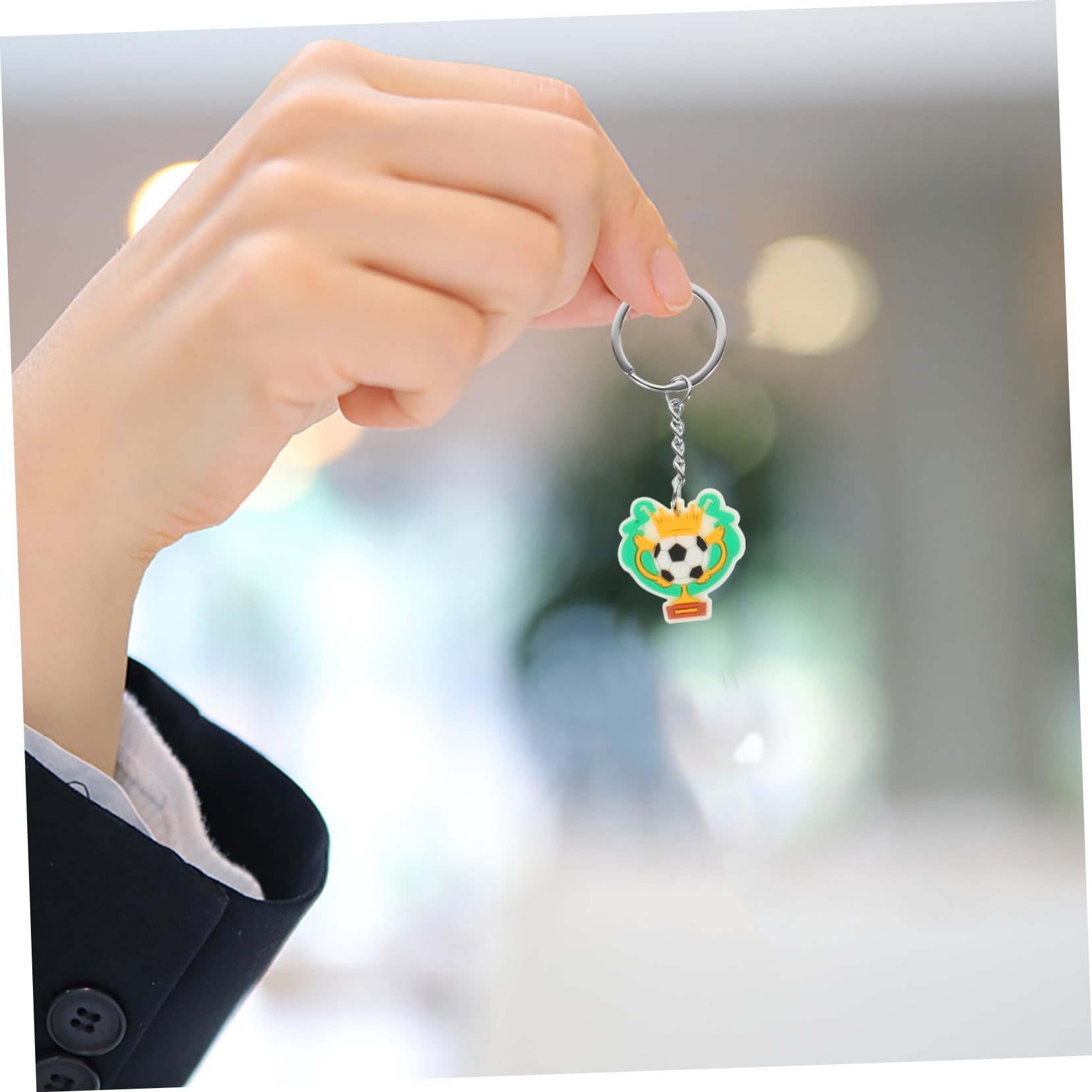 OHPHCALL 35pcs Soccer Keychain Set - Football Goal Keychain for Boys & Girls - Decorative Sports Keyring for Backpacks, Gifts & Fan Accessories