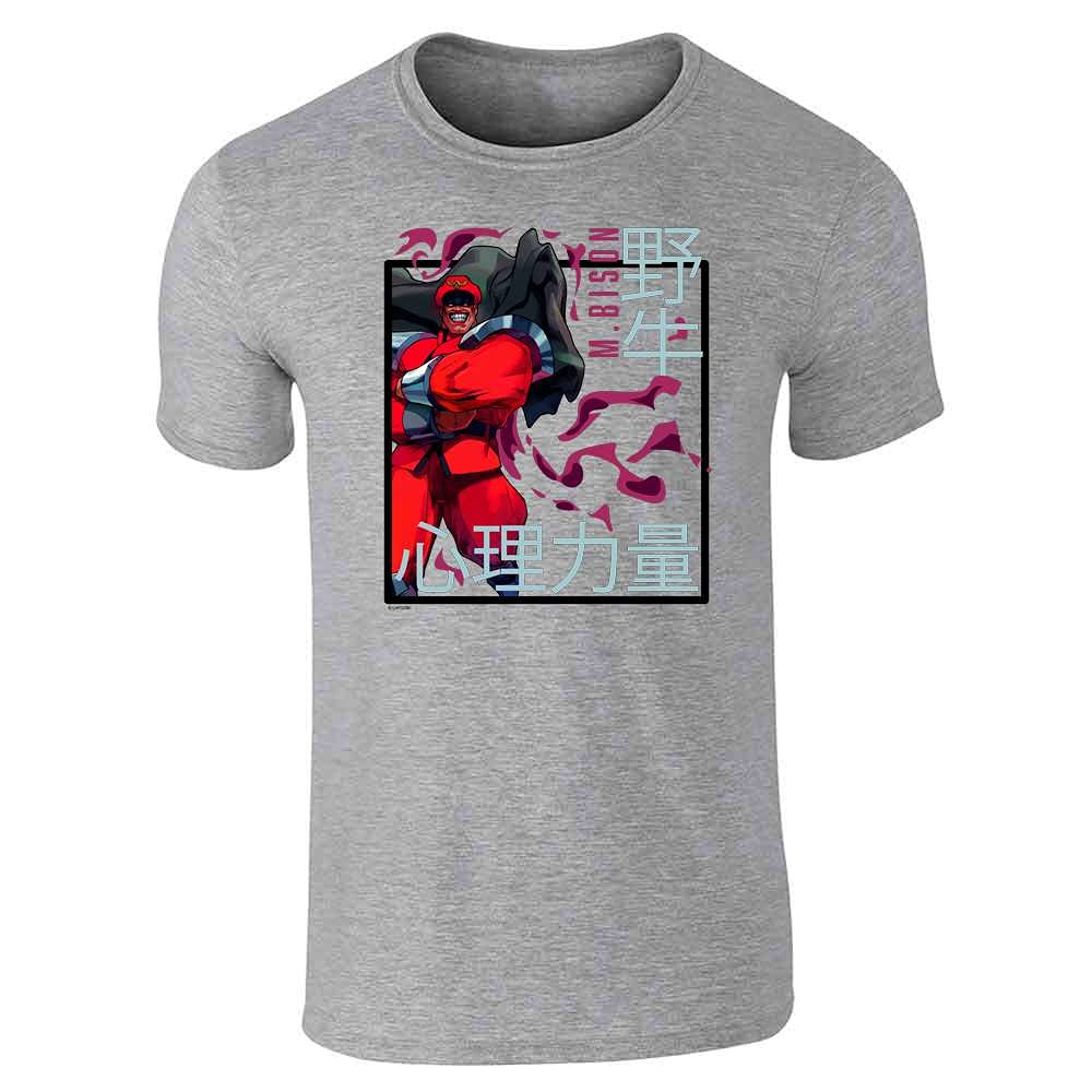 Street Fighter M. Bison Graphic T-Shirt for Men - Vintage Video Game Tee, Street Warrior Gamer Shirt - Perfect for Cosplay, Gaming Events & Casual Wear