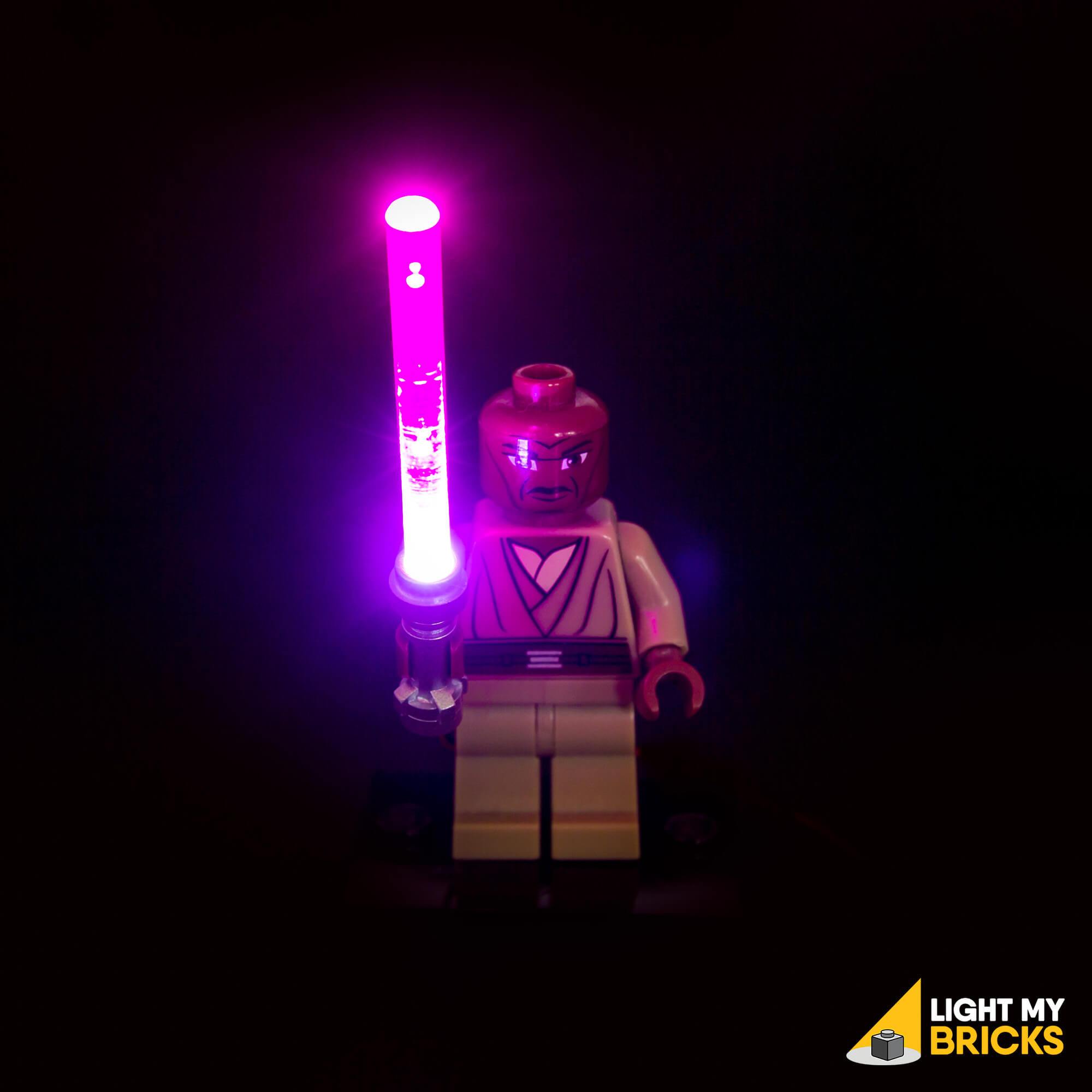 LEGO Star Wars LED Lightsaber - Purple & Dark Pink Light Up Toy for Kids & Collectors | Role Play, Cosplay, and Display for Star Wars Fans