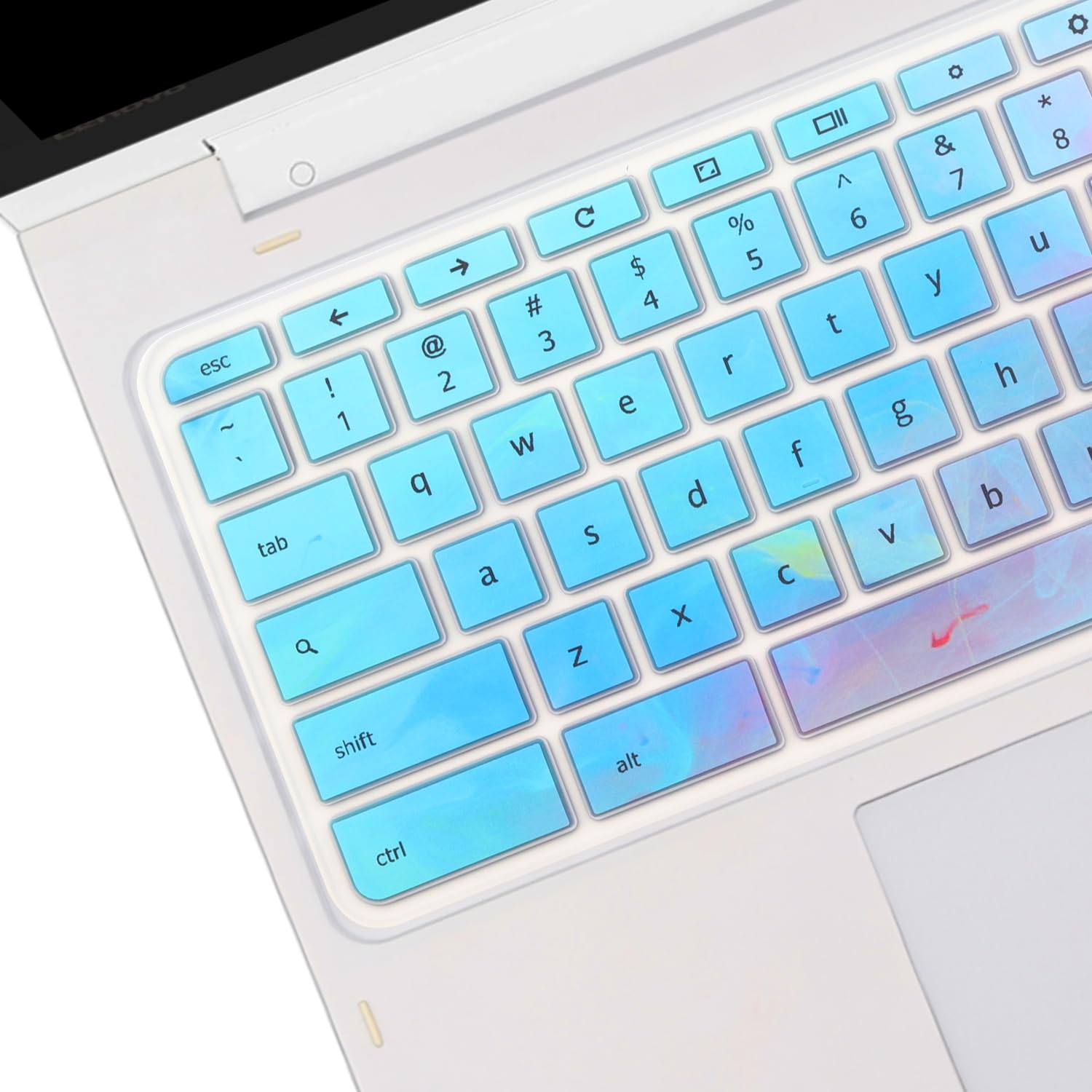 Colorful Silicone Keyboard Cover for Acer Chromebook Spin 11/13 (Models 311, 314, 511, 512, 513, 514, CP311, CP511, CP713, C733, C734, C736, C851, C852, C933, CB311, CB314, CB514) - Waterproof & Dustproof Protection for School, Office & Travel Use