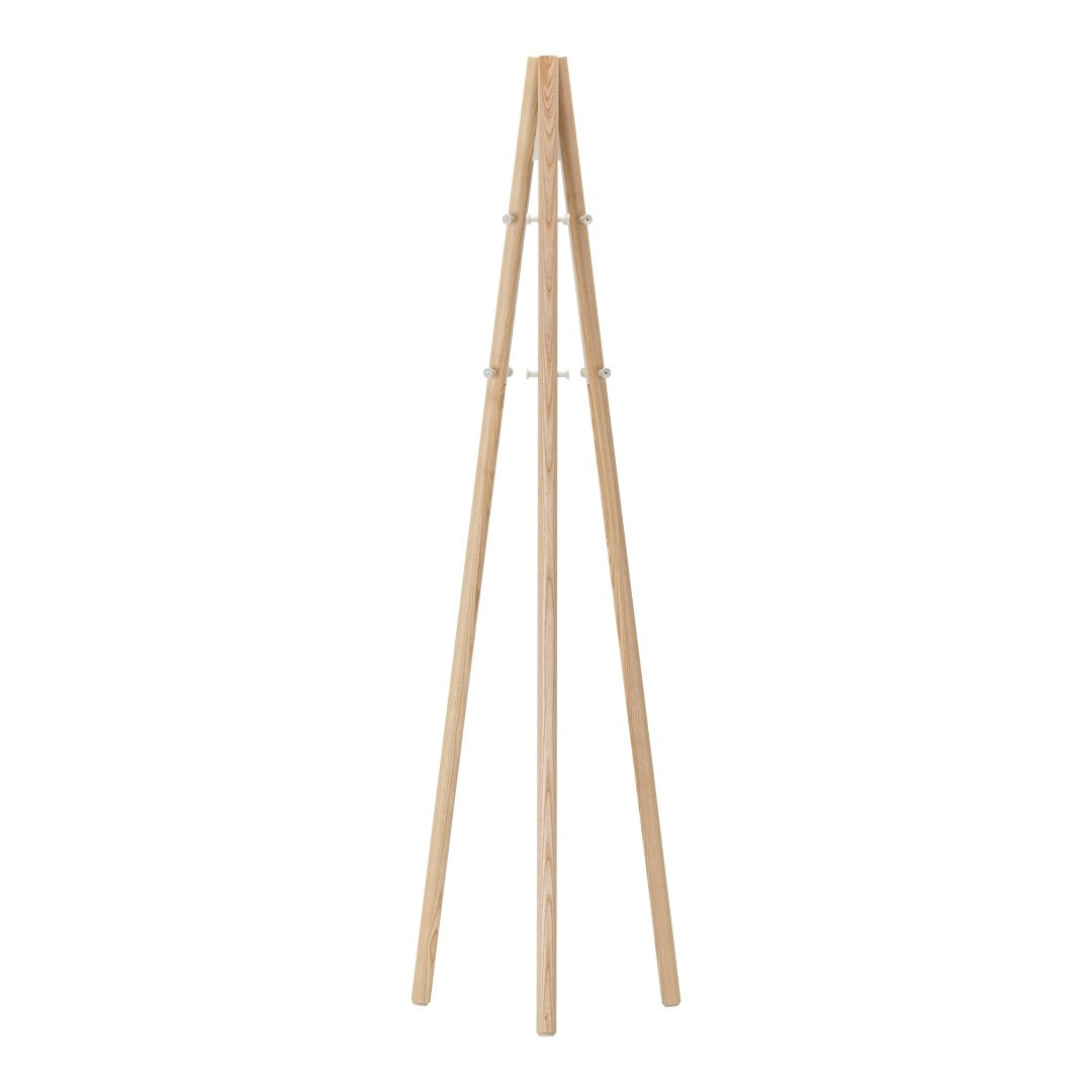 Kiila Coat Stand - Modern Wooden Coat Rack with 5 Hooks for Hats, Jackets & Bags | Perfect for Entryway, Bedroom & Office Organization