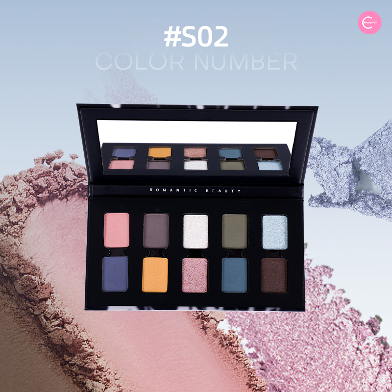 RMT x Nicole33 10-Color Eyeshadow Palette - Highly Pigmented, Long-Lasting Makeup for Day & Night Looks - Perfect for Parties, Weddings & Professional Makeup Artists