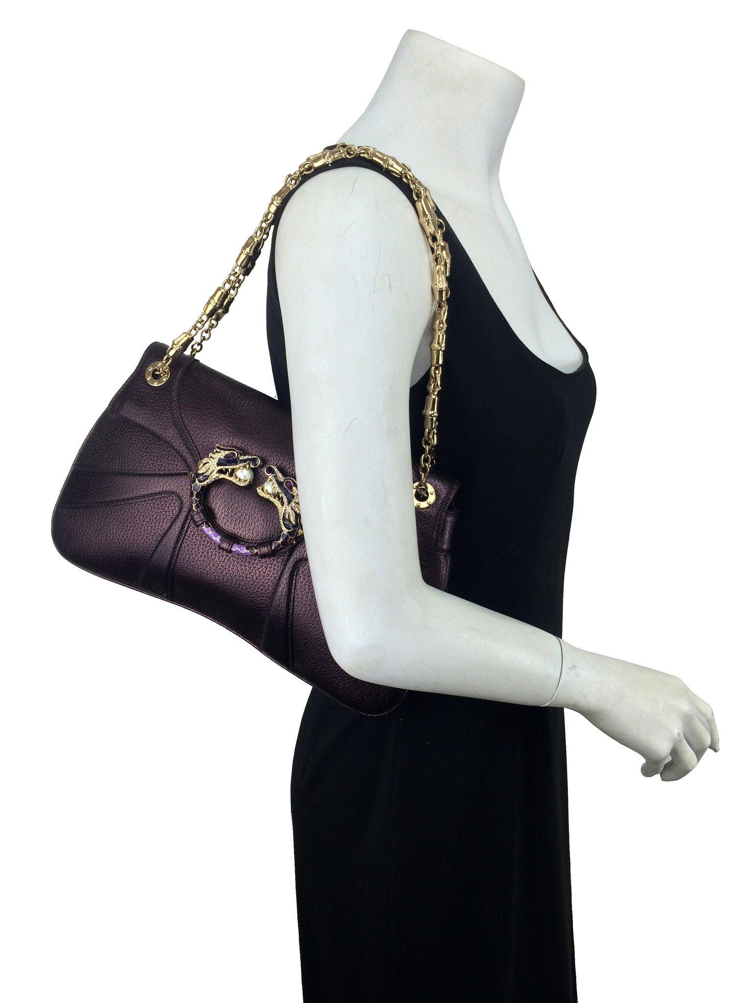 Gucci Limited Edition Tom Ford Leather Jewelry Dragon Bag - Luxury Designer Handbag for Women, Evening Parties & Special Occasions