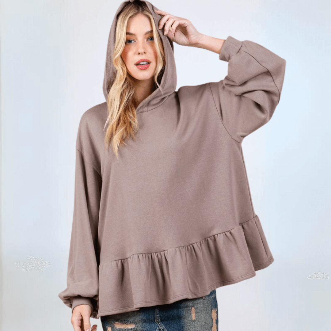 Soft French Terry Baby Doll Tunic - Made in USA - Perfect for Casual Wear, Layering & Everyday Comfort
