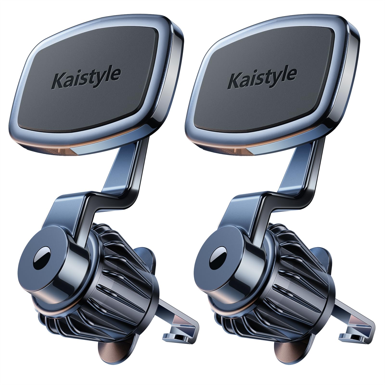 2-Pack Upgraded Magnetic Car Vent Phone Holder - Strong Magnet & 360° Rotation Mount for iPhone, Samsung & All Smartphones - Perfect for Hands-Free Driving & GPS Navigation
