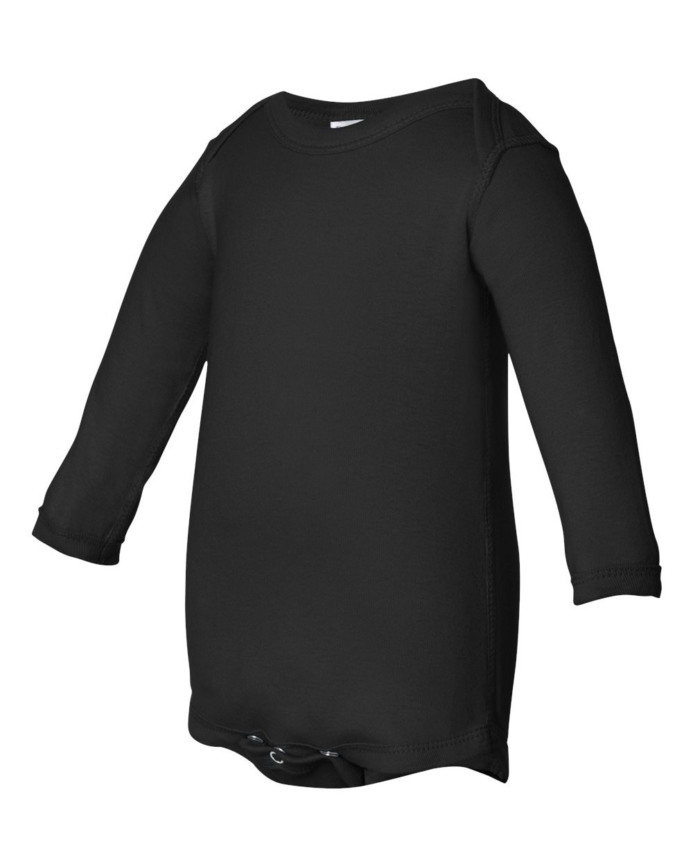 Clementine Infant Long-Sleeve Baby Rib Bodysuit 4411 - Black 6 Months | Soft Cotton Onesie for Newborns & Infants | Perfect for Playtime, Daycare & Family Photos