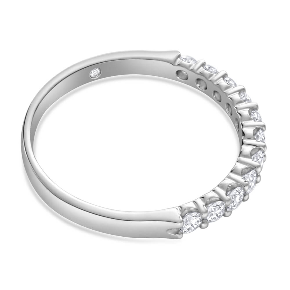 1/2 Carat Flawless Cut 18K White Gold Diamond Engagement Ring for Women - Perfect for Wedding, Proposal & Anniversary Gifts