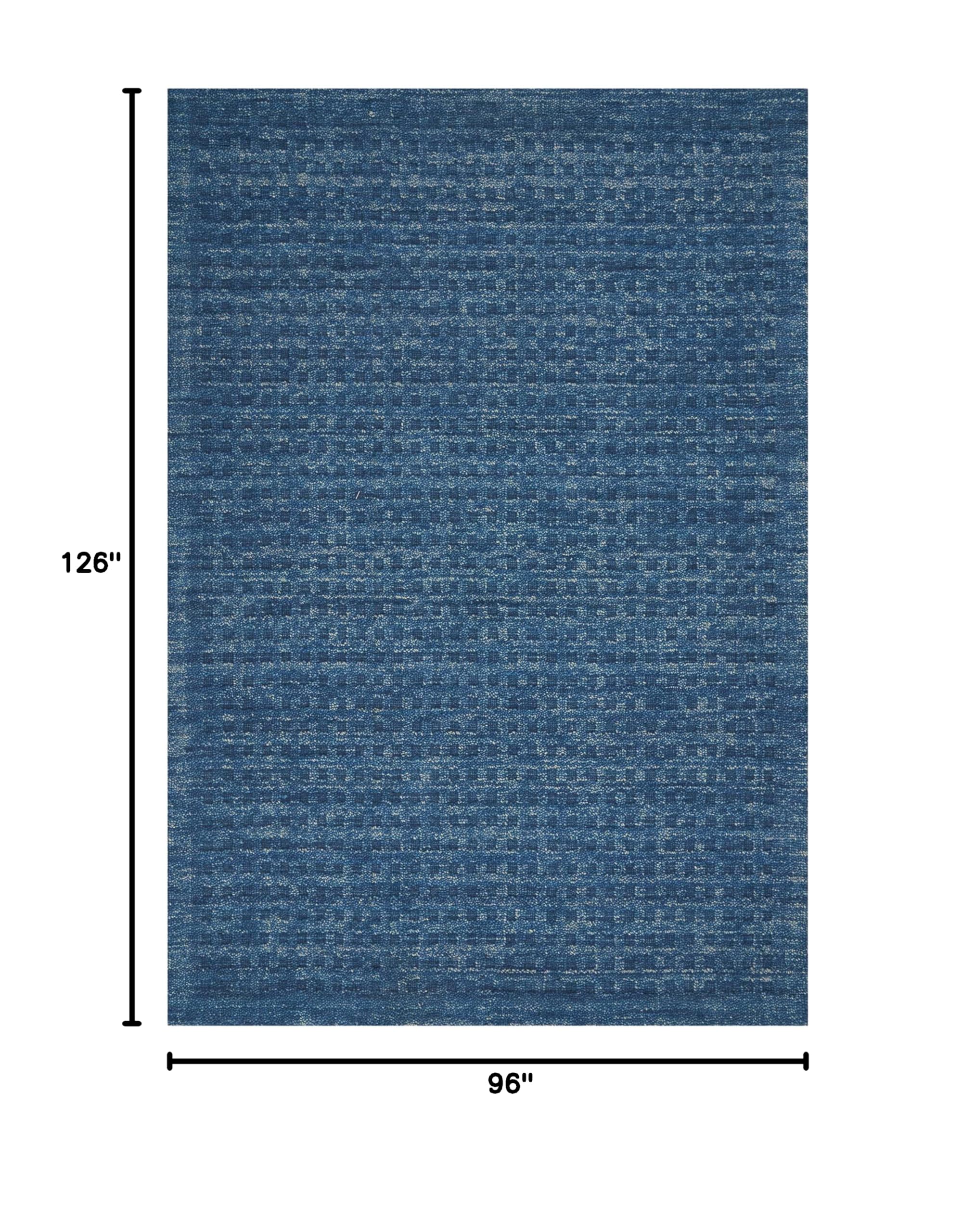 Nourison Perris Solid Navy 8' x 10'6