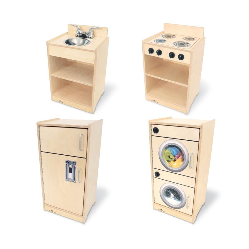 Whitney Brothers Toddler Kitchen Playset - Wooden Pretend Play Cooking Toy for Kids Ages 2-5 | Perfect for Preschool Learning & Imaginative Play at Home or Daycare
