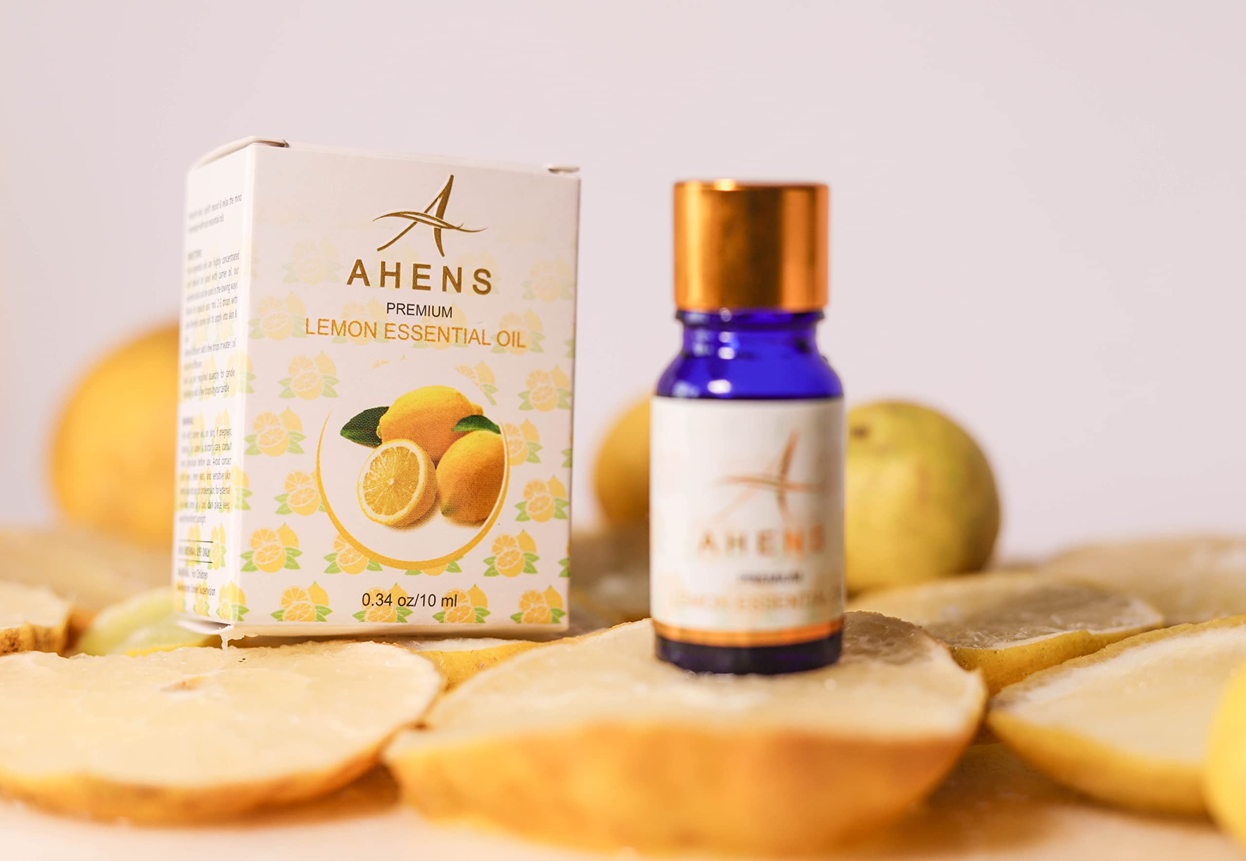 Pure Lemon Essential Oil for Aromatherapy, Diffusers & DIY Skincare – 100% Natural, Cold-Pressed, Therapeutic Grade – Uplift Mood & Refresh Home