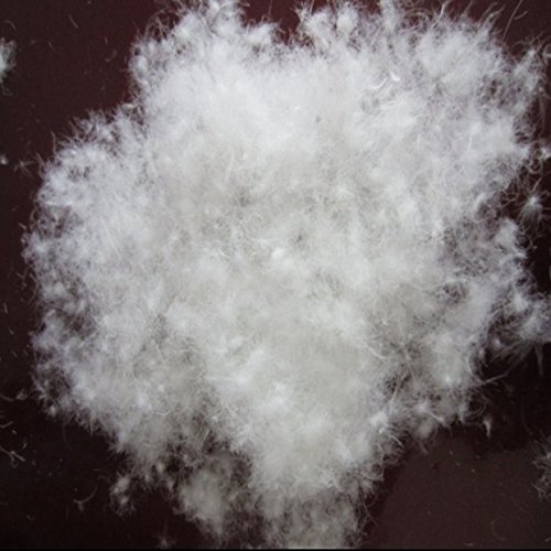 Premium 90/10 White Goose Down Feathers - 1 lb Bulk Filling for Pillows, Comforters & DIY Projects - Ultra Soft 850 Fill Power Down - Natural Hypoallergenic Bedding Material - Perfect for Home Decor & Crafting