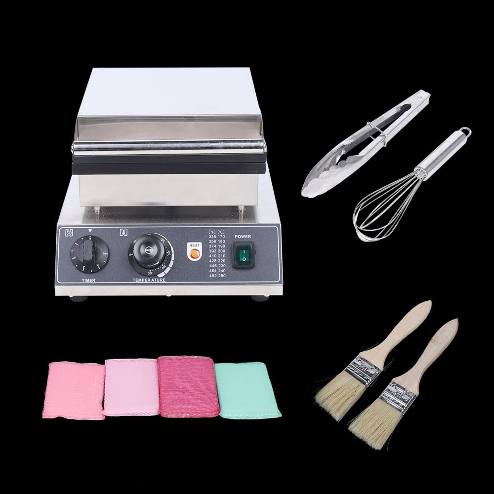 Double Sided Mini Pancake Maker Machine - 110V 1850W Commercial Pancake Maker with 25pc Accessories for Bakery, Home, Restaurant & Snack Bar - Perfect for Breakfast, Brunch & Dessert Making
