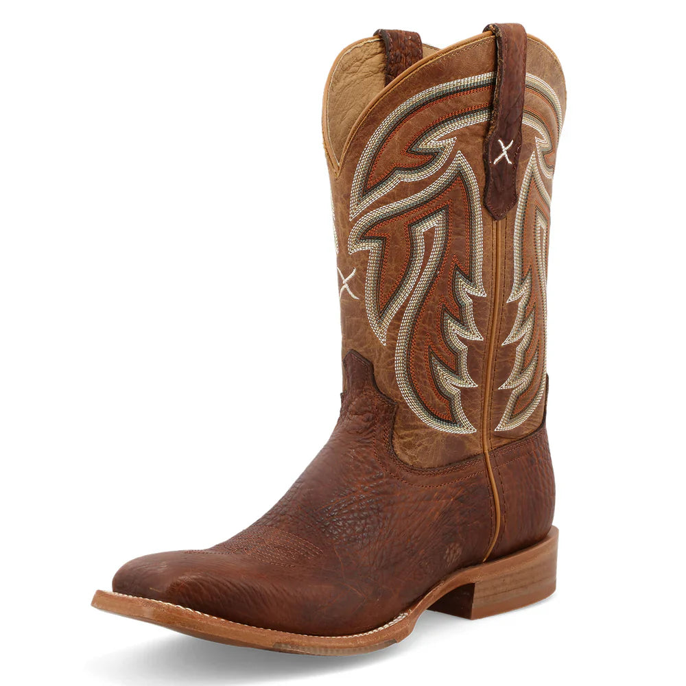 Men's 12 Rancher Boots - Durable Leather Work Boots for Men - Perfect for Outdoor Work, Hiking & Western Style