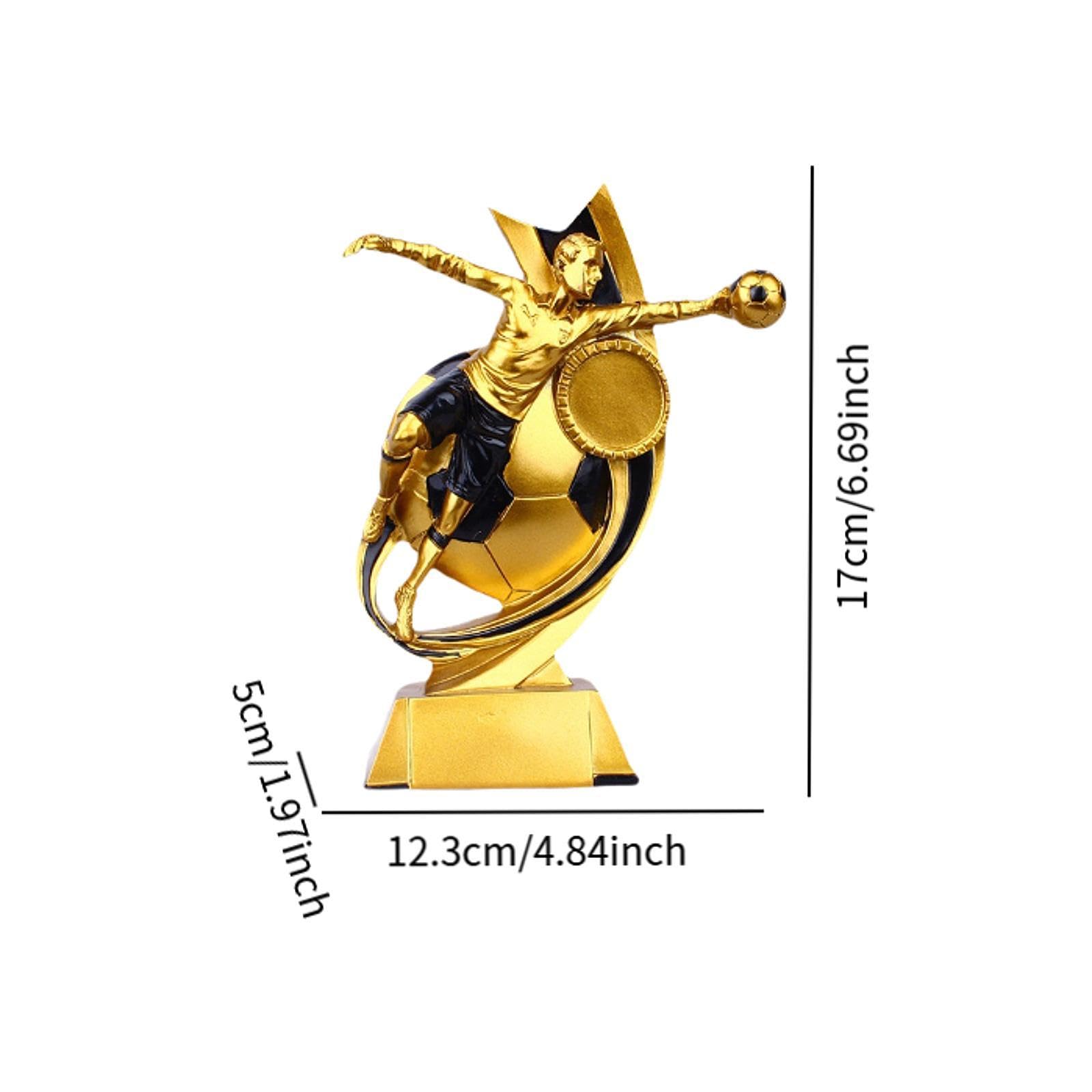 MYCENSE Football Trophy Sculpture - Desktop Championship Award for Sports Fans | Office, Home, Man Cave Decor | Perfect for Gifts, Awards & Sports Themed Rooms