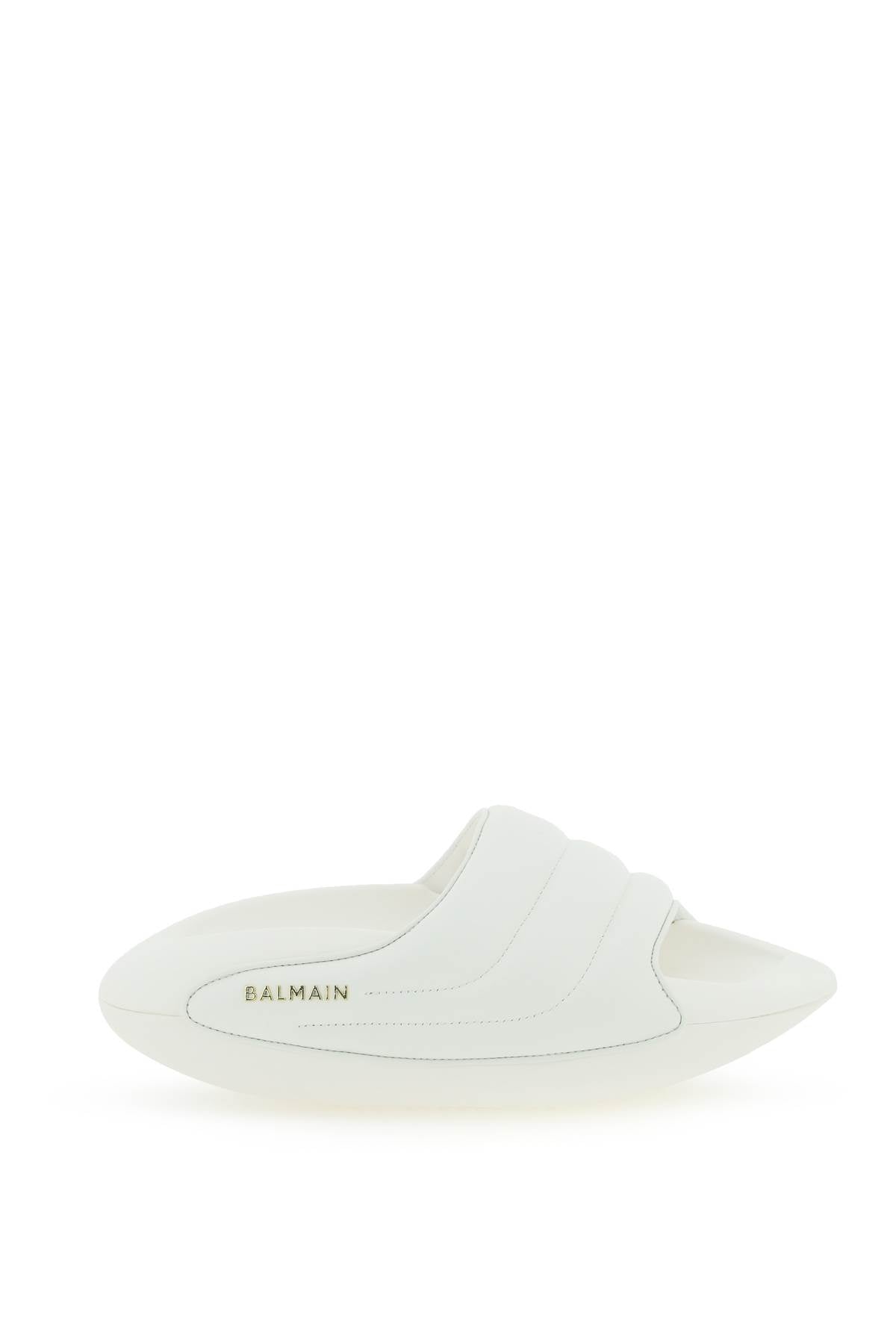 Balmain 'B It' Quilted Leather Slides for Women - Luxury Designer Slip-On Loafers - Perfect for Casual Outings, Office Wear & Travel
