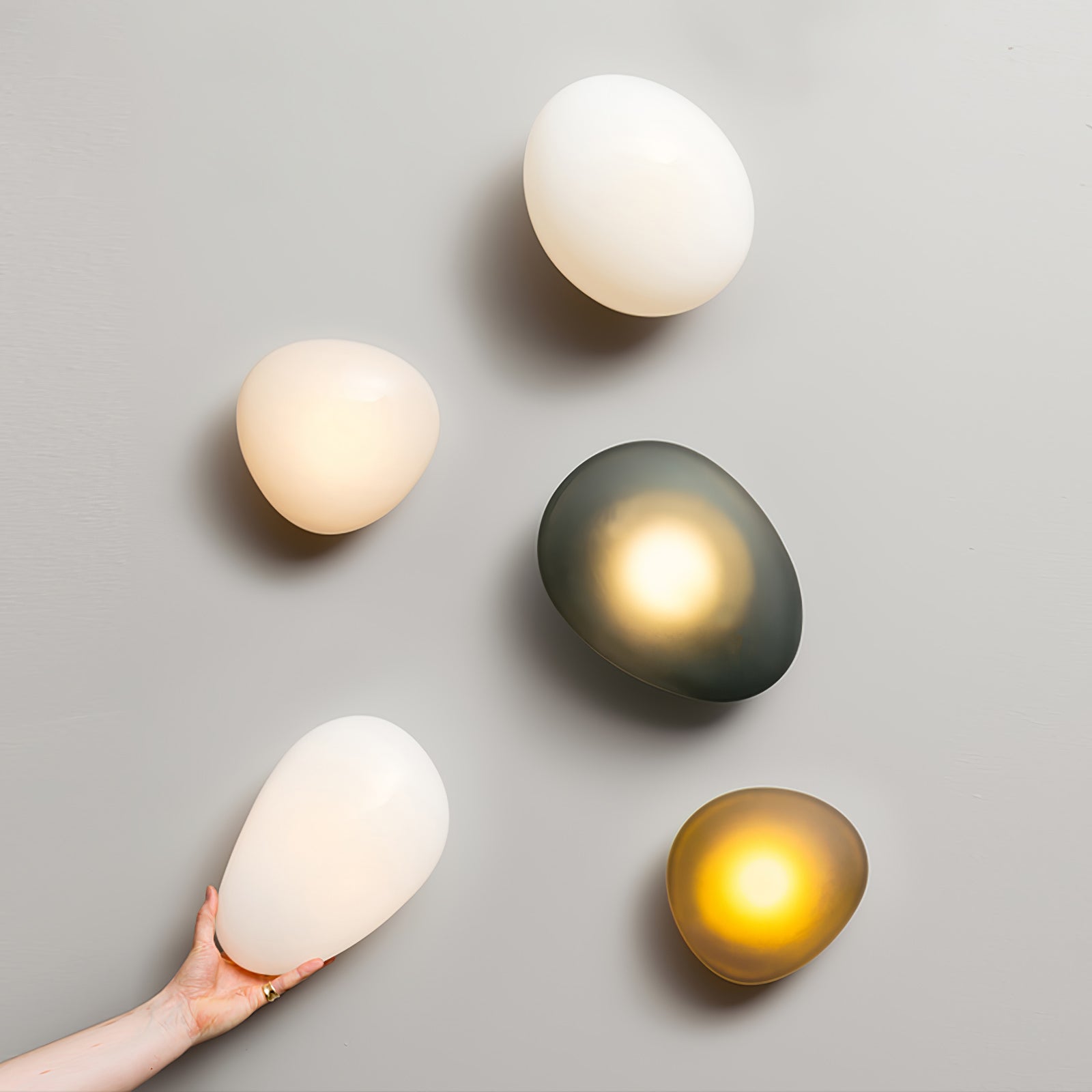 Modern Bubble Glass Wall Lamp - Sleek LED Sconce Lighting for Bedroom, Living Room & Hallway - Energy Efficient Home Decor Lighting Fixture