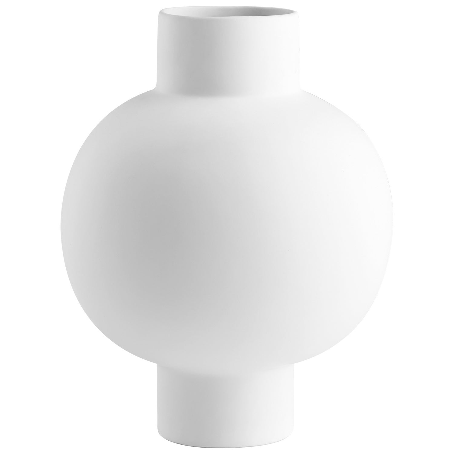 Cyan Design 10917 Libra Vase - Elegant White Medium Ceramic Vase for Home Decor, Wedding Centerpieces & Floral Arrangements