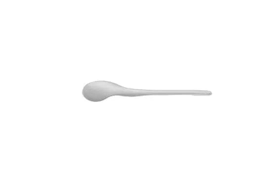 Eco-Friendly White Coffee Spoon - Biodegradable & Sustainable Stirring Utensil for Hot Drinks, Perfect for Home, Office, or Cafe Use