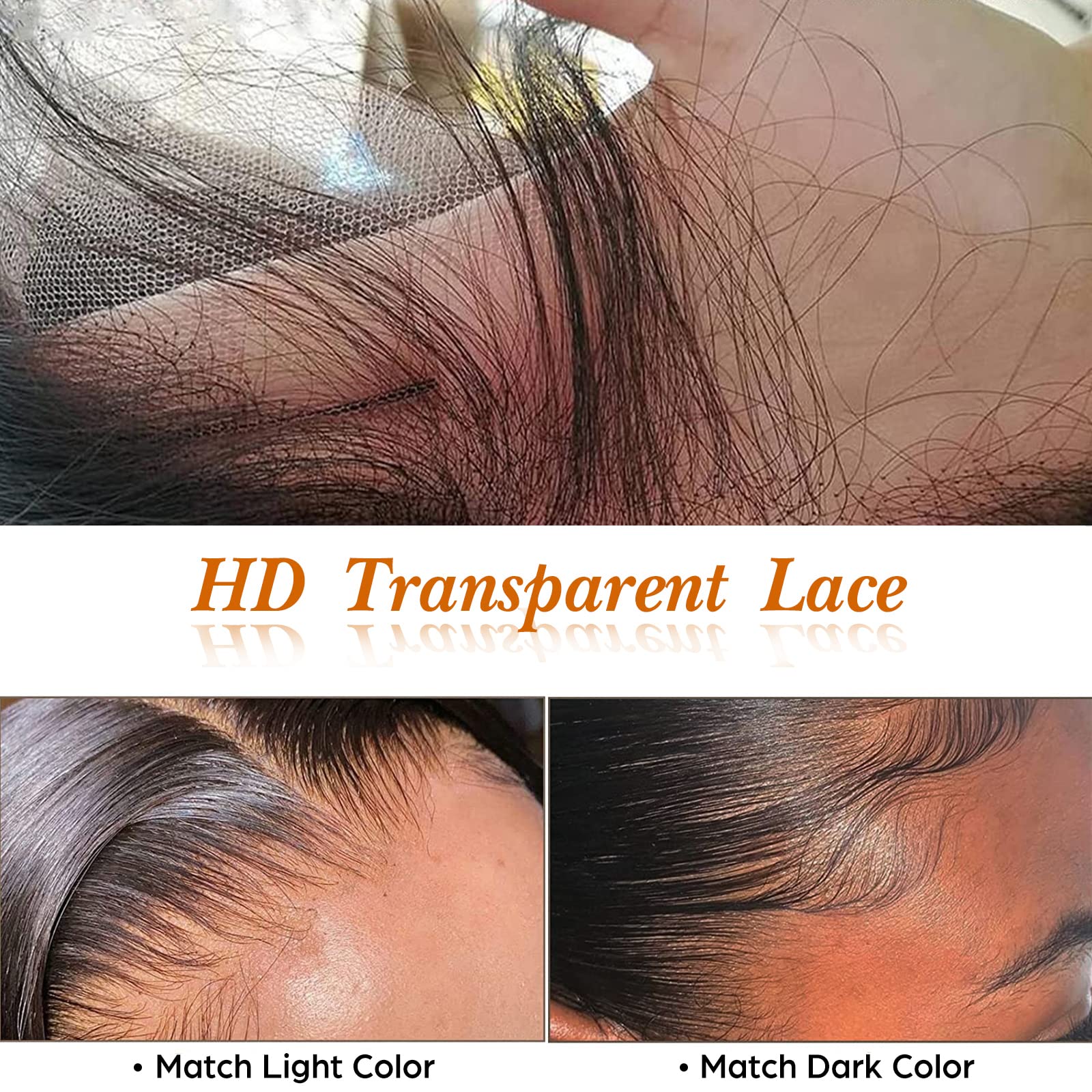 30 Inch 13x6 HD Lace Front Wigs Human Hair - 15A Straight Glueless Lace Frontal Wig with Pre-Plucked Baby Hair & Natural Hairline for Black Women | Perfect for Daily Wear, Parties & Special Occasions