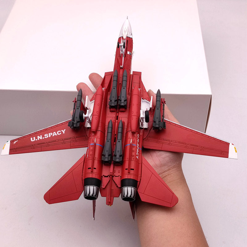 Calibre Wings 1/72 F-14 Tomcat U.N. Spacy Macross Robotech MILIA Type Diecast Model - Premium Collectible Aircraft for Display & Gifts