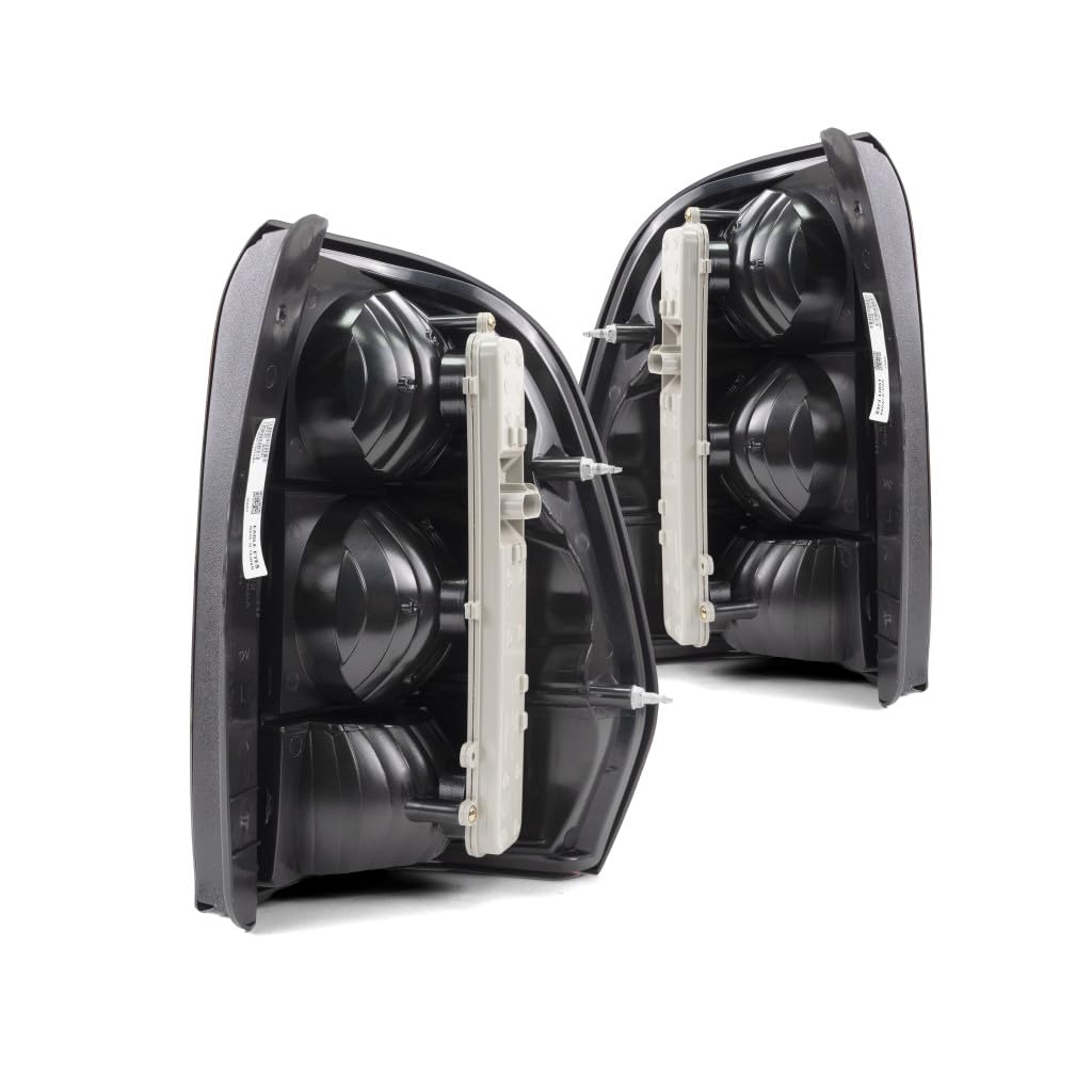 2002-2009 Chevy Trailblazer Rear Tail Lights Pair - Driver & Passenger Side (GM2800150, GM2801150) Replacement for 15131578, 15097513, 15131579, 15097514 - Perfect for Night Driving & Enhanced Safety