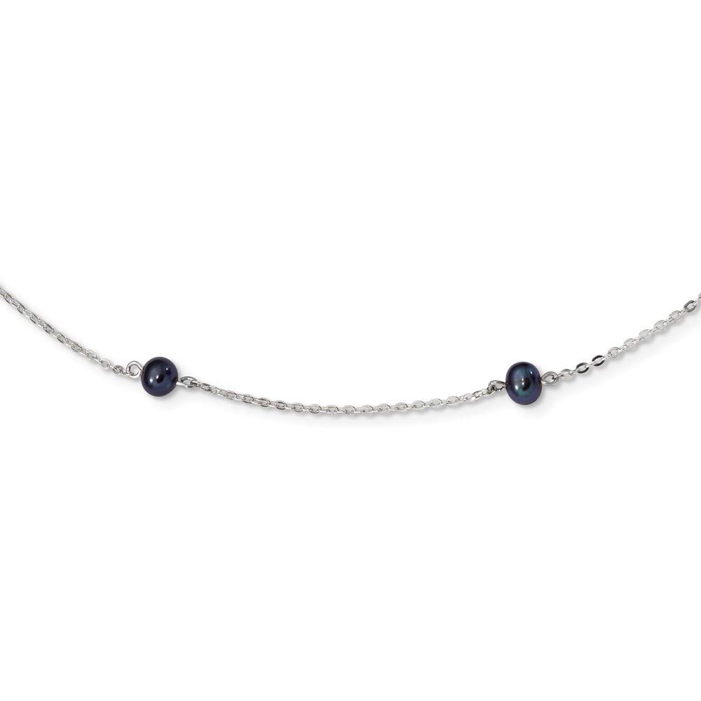 Ryan Jonathan Sterling Silver Freshwater Cultured Peacock Pearl Necklace - 18