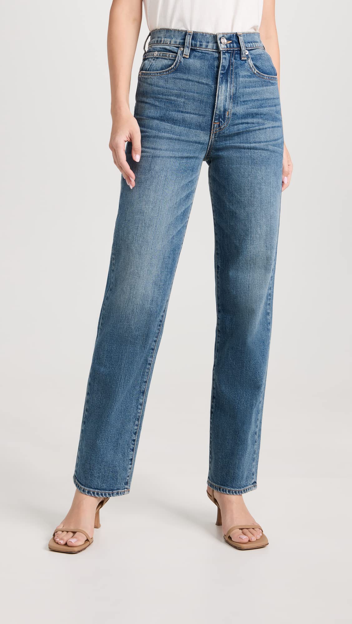 Women's High Waist Skinny Jeans - Trendy London Style Denim Pants for Casual & Night Out | Comfortable Stretch Fit for Everyday Wear