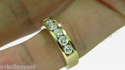 1.00ct Diamond Band Ring 14K Gold Classic Channel Setting - Elegant Wedding, Anniversary & Engagement Jewelry for Women