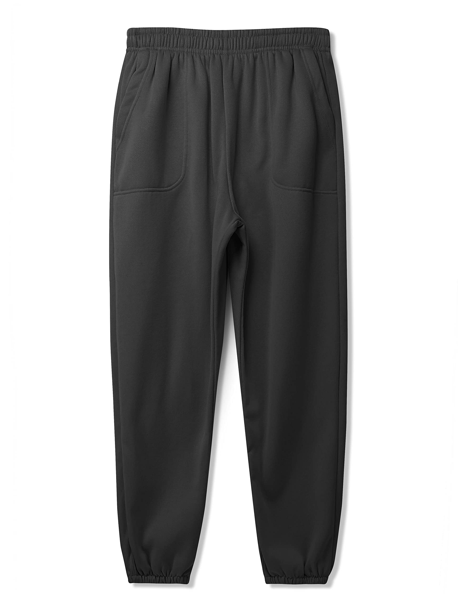 Ma Croix Men's Lightweight Sweatpants with Pockets - Elastic Waist Fleece Joggers for Running, Lounge & Casual Wear