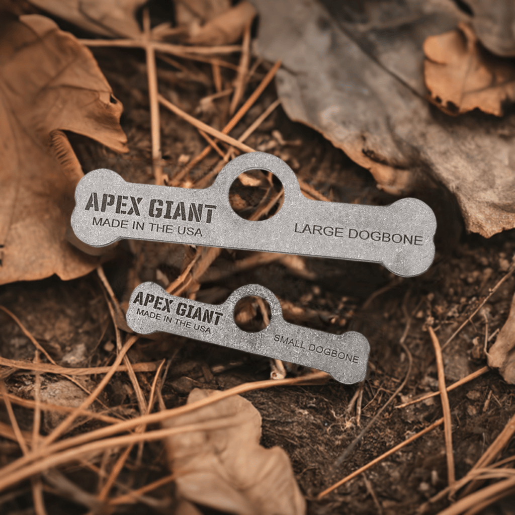 Dog Bone Bear Bag Toggle - PCT Method Hanging Clip for Backpacks, Purses & Outdoor Gear - Perfect for Hiking, Camping & Travel Accessories