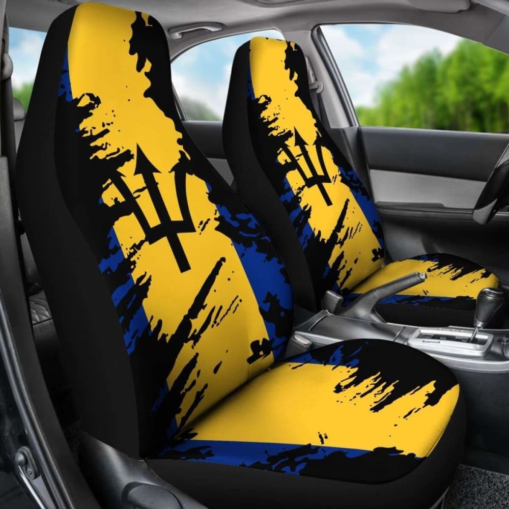 Premium Barbados Painting Car Seat Cover - Universal Fit for Most Vehicles (72