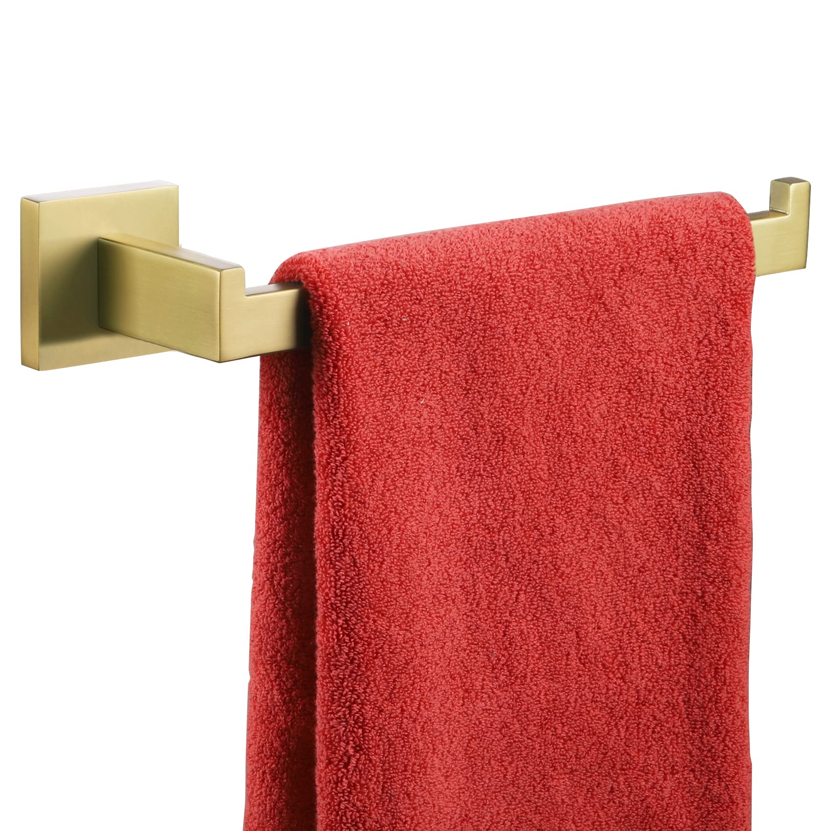 KOKOSIRI Gold Towel Bar - Stainless Steel Wall Mounted Hand Towel Holder for Bathroom & Kitchen, Brushed Gold Finish (B3003BG) - Perfect for Modern Homes & Spa-Like Bathrooms