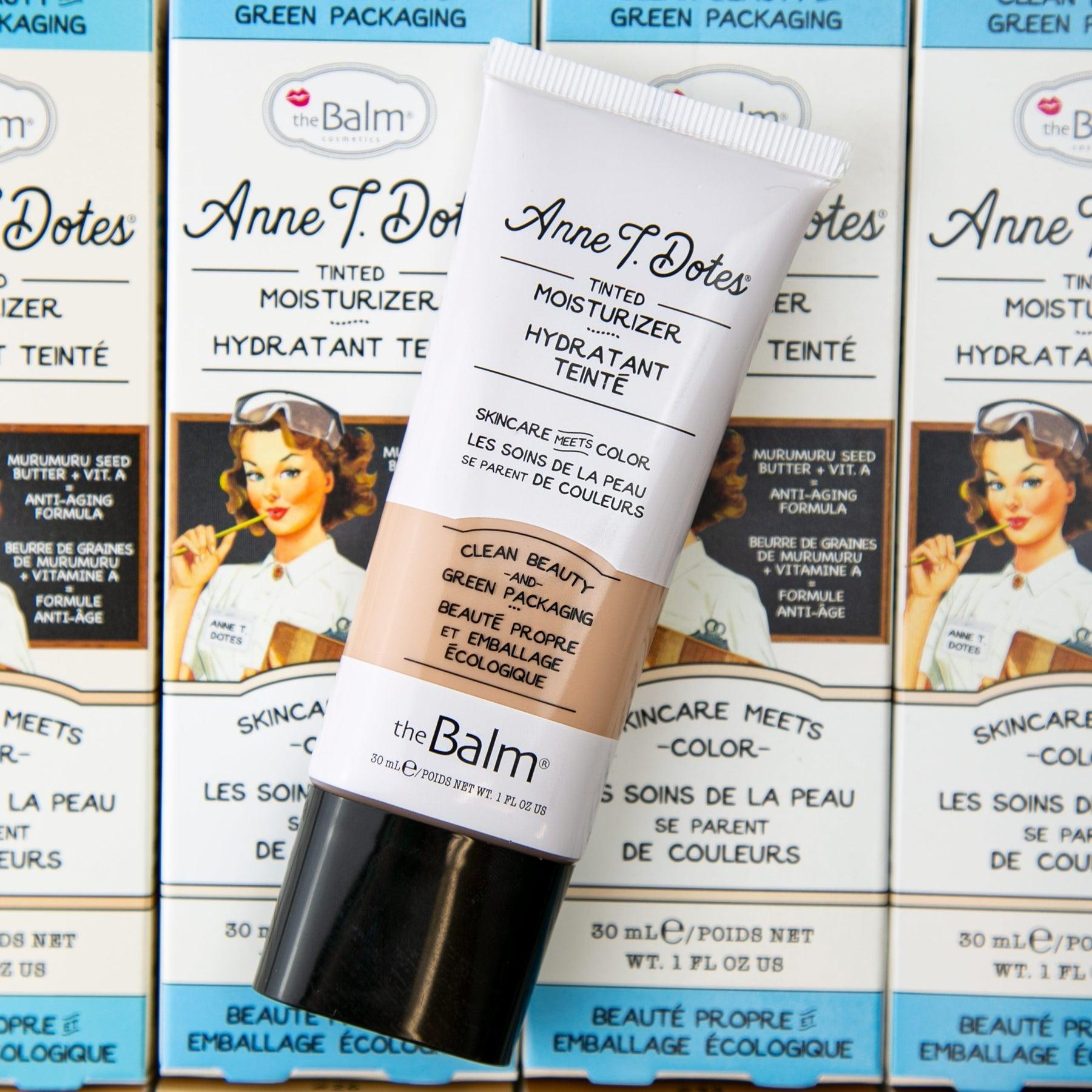 The Balm Anne T. Dotes Tinted Moisturizer SPF 15 - Shade #14 Light/Medium, Natural Finish, Hydrating Foundation for Daily Wear & Flawless Coverage - Perfect for Work, Date Night & Everyday Makeup