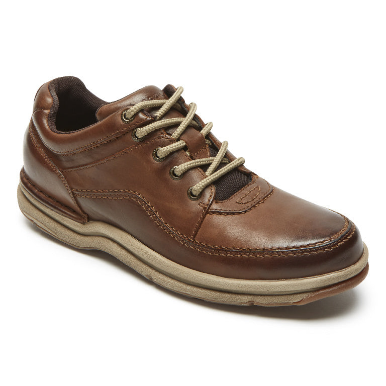 Men's World Tour Classic Lace Up Shoes - Comfortable Walking & Travel Sneakers for Men - Perfect for Casual Outfits, Daily Commute & City Exploration