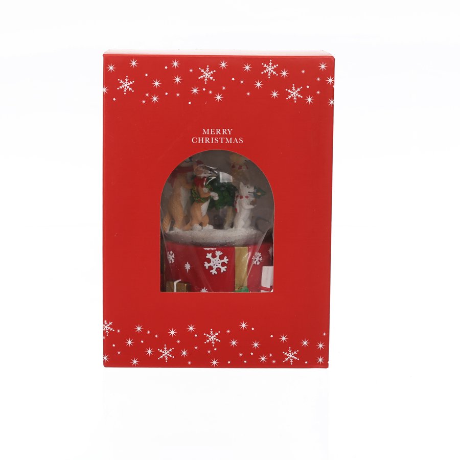 Snow Globe with Music - Dog Themed Art Print APJ (350g) | Perfect for Home Decor, Gifts & Collectibles