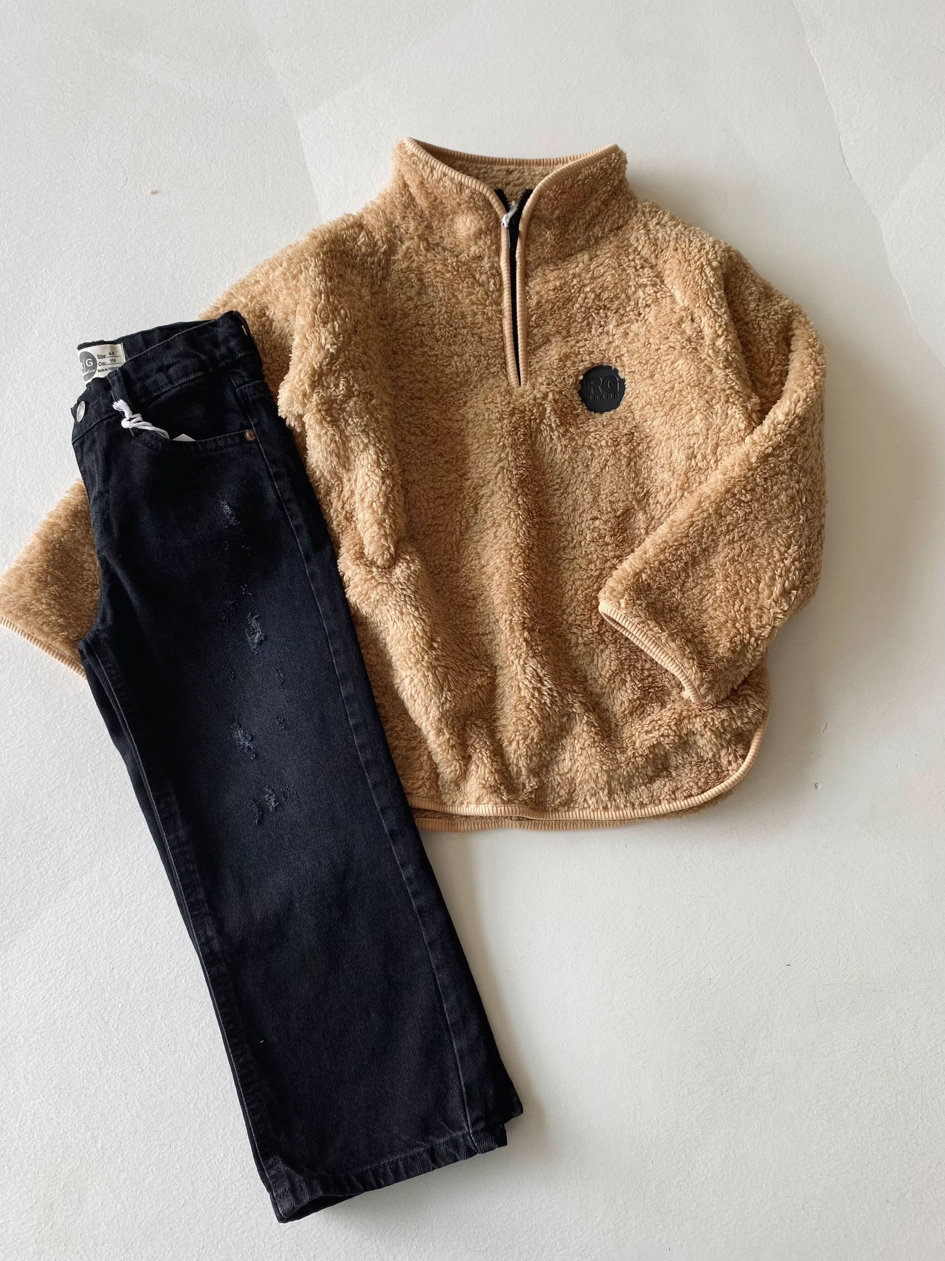 Unisex Kids' Fleece Hoodie with Faux Fur Trim - Cozy & Stylish for Boys & Girls - Perfect for Winter, Outdoor Play & Casual Wear