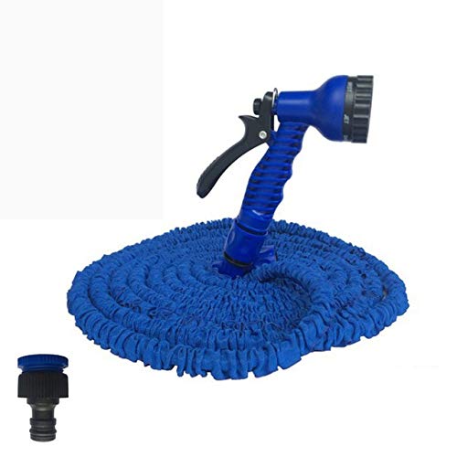 25FT-200FT Expandable Garden Hose with Spray Nozzle - Flexible, Lightweight Water Hose for Lawn, Yard, and Outdoor Watering (Blue, 200ft) - Perfect for Gardening, Car Washing, and Pet Cleaning