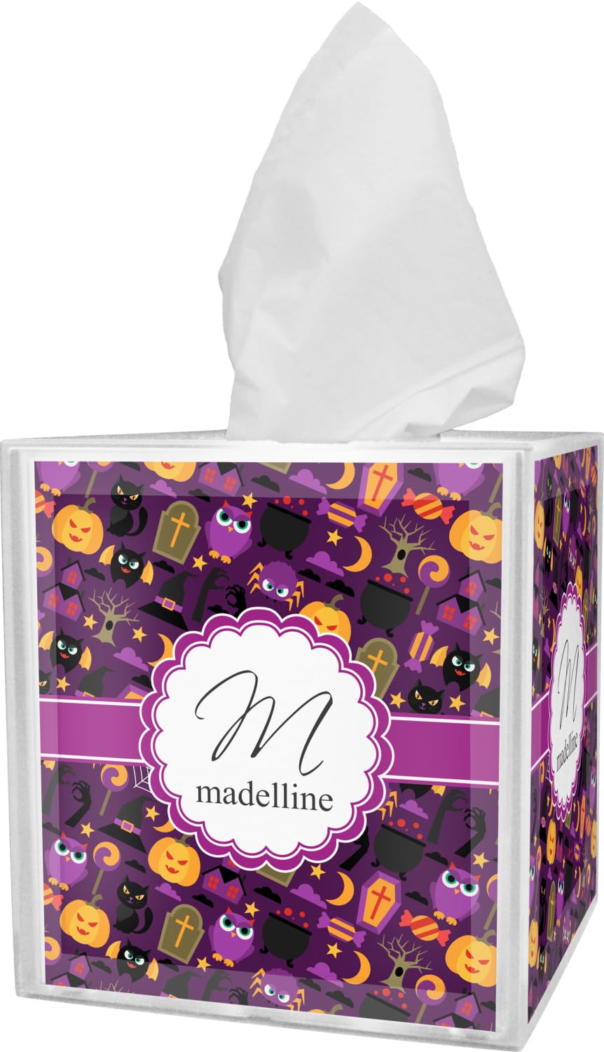 Personalized Halloween Tissue Box Cover - Custom Name & Design for Spooky Home Decor | Perfect for Halloween Party, Living Room, and Gift Giving