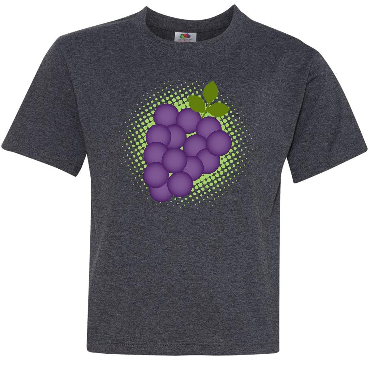 Inktastic Grapes Vineyard Fruit Grape Grower Youth T-Shirt - Soft Cotton Tee for Kids & Teens - Perfect for Farm Visits, Harvest Festivals & Outdoor Activities