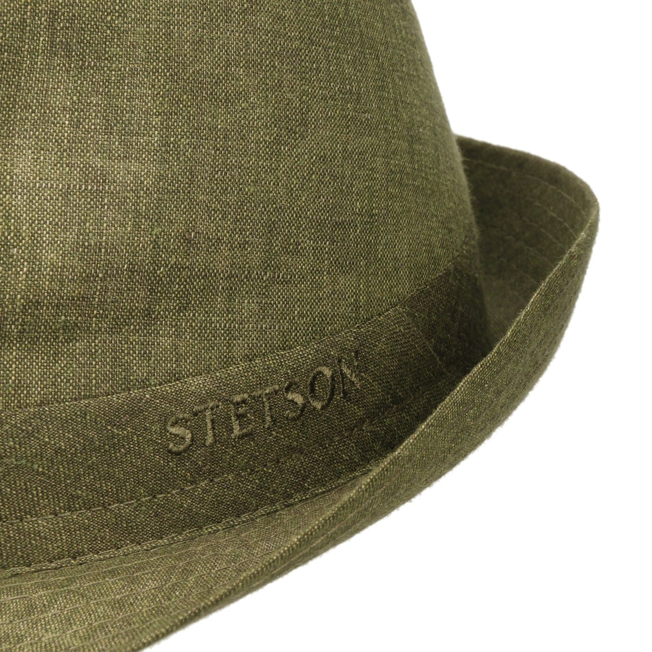 Stetson Geneva Linen Trilby Hat for Men - Classic Summer Fedora with Brim - Perfect for Outdoor Events, Weddings & Beach Vacations