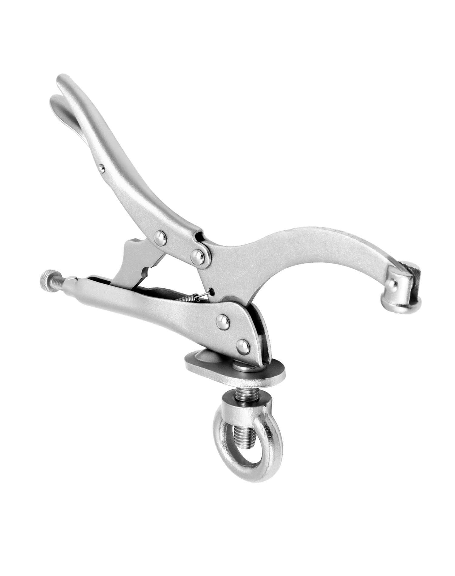 QWORK 9-Inch Drill Press Locking Clamp - 2 Pack Heavy Duty Fixing Clamp with Strong Grip for Woodworking, Metalworking & DIY Projects