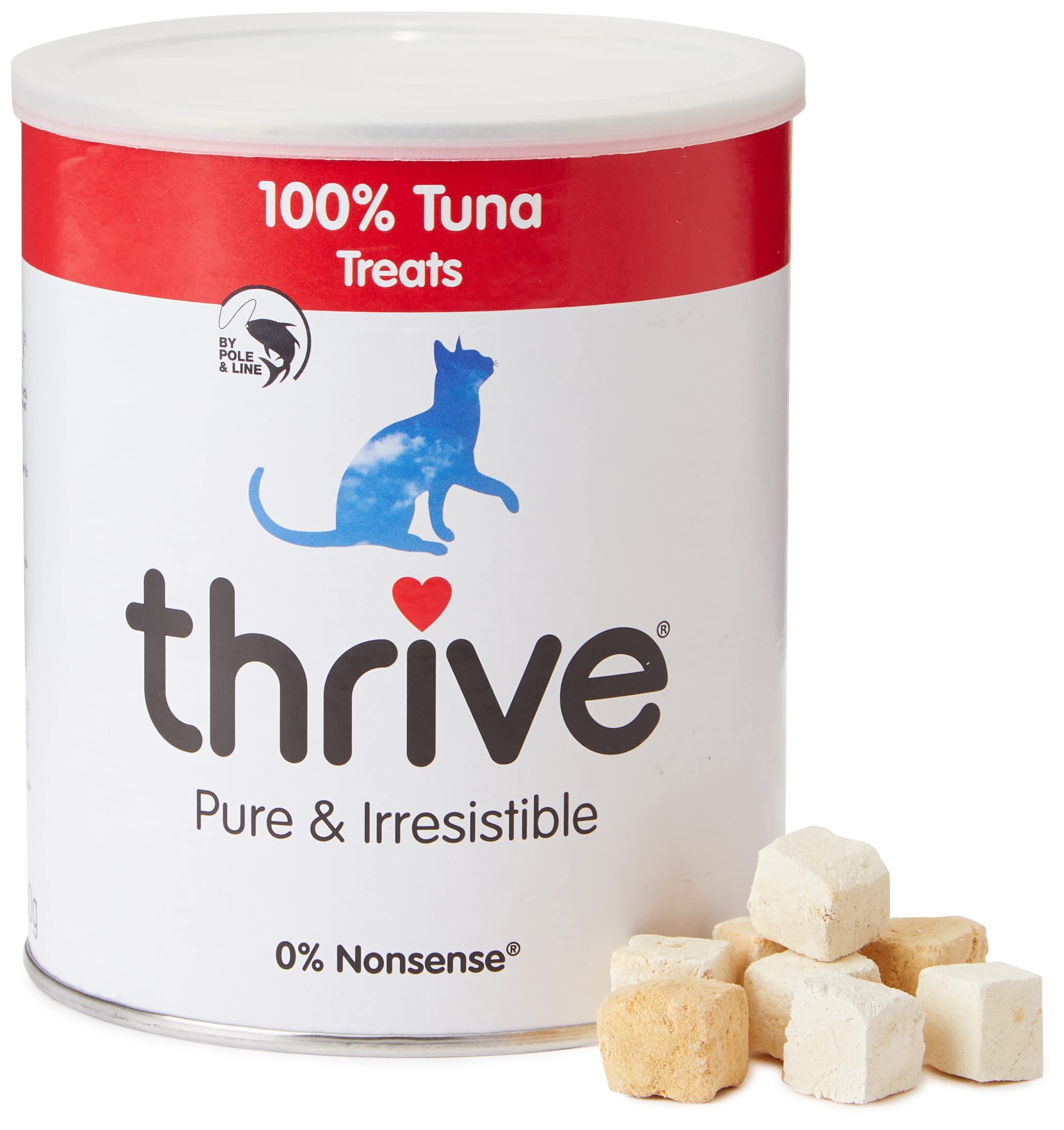 Thrive Cat Treats 100% Natural Tuna Snacks for Cats - 180g - Grain-Free, High-Protein Cat Food Topper - Perfect for Training, Rewards & Bonding with Your Feline Friend