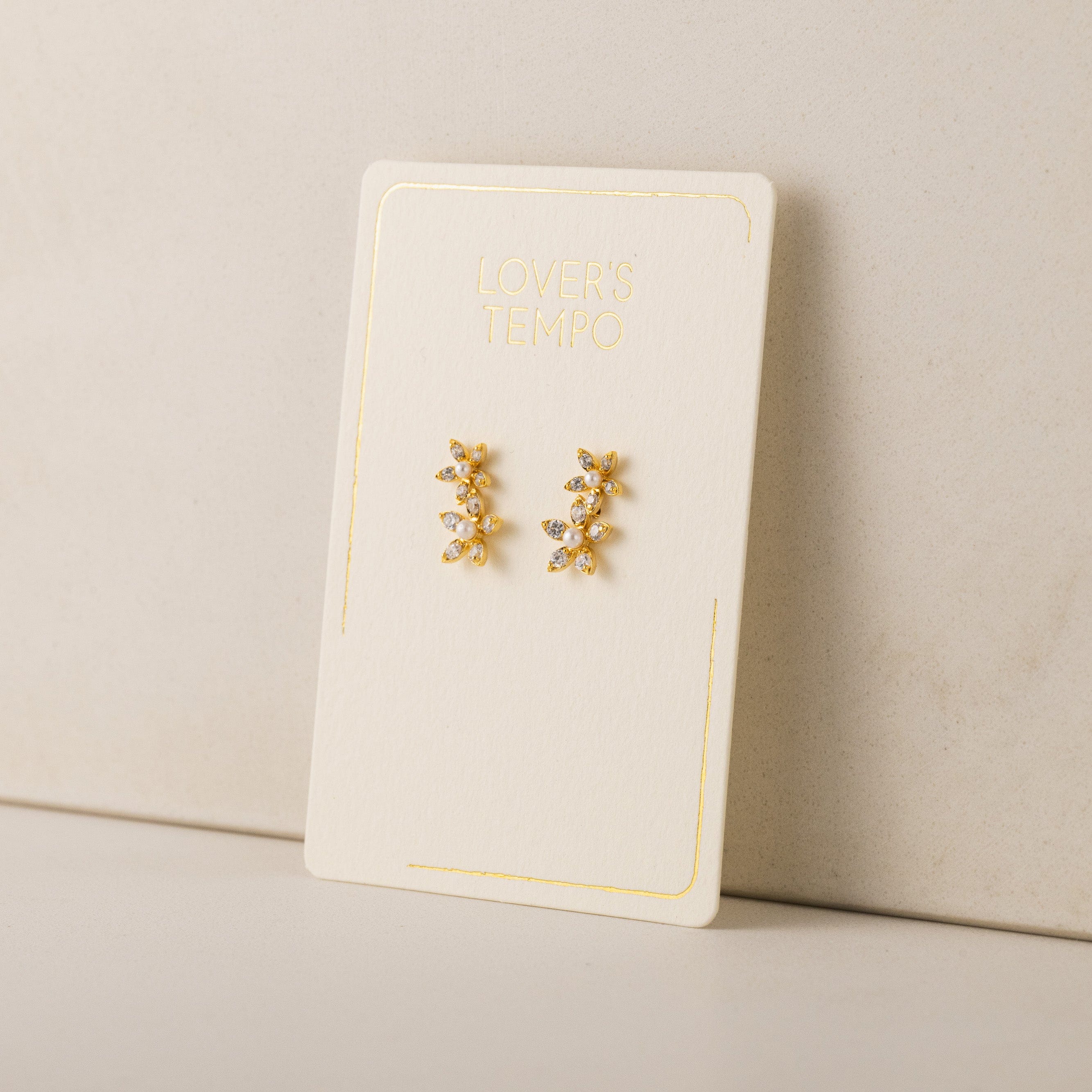 Lily Climber Earrings - Elegant Floral Dangle Earrings for Women | Perfect for Weddings, Parties & Everyday Wear