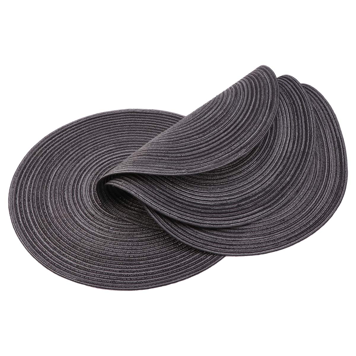 6-Piece Round Woven Placemats Set for Dining Table - Durable & Stylish Kitchen Table Mats for Everyday Use, Parties, and Home Decor