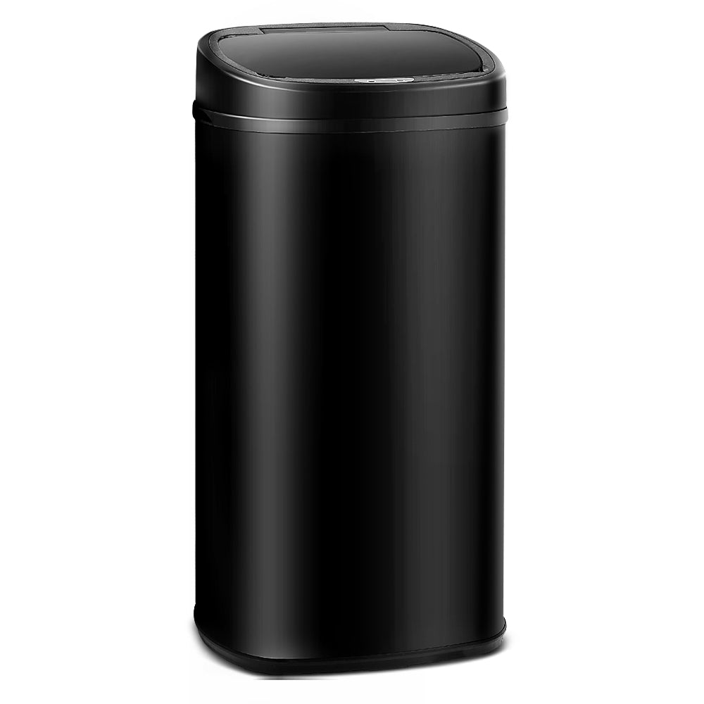 68L Motion Sensor Trash Can - Automatic Touchless Garbage Bin with Lid, Black - Ideal for Kitchen, Bathroom, Office & Home Use