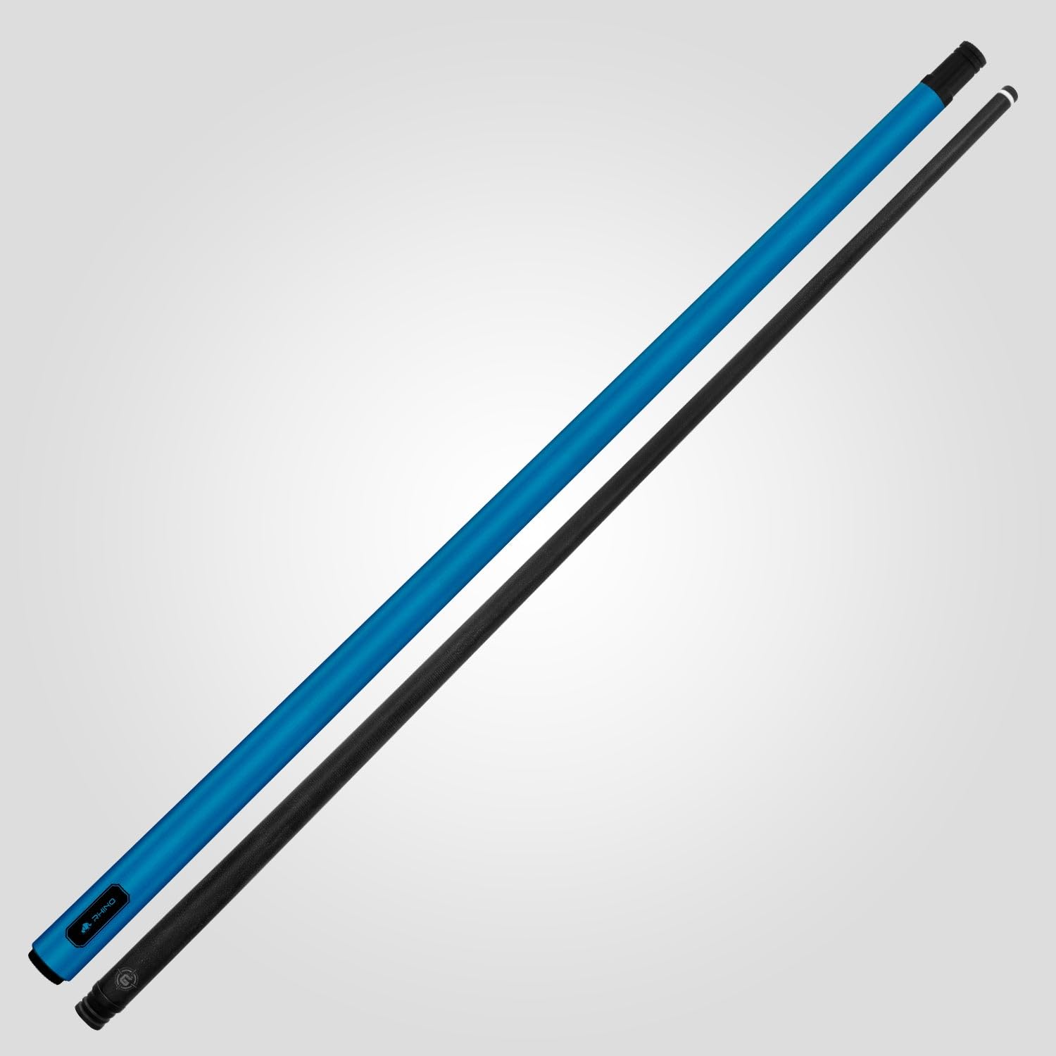 RHINO G-L Pool Cue - Professional Billiard Stick with Glass Fiber Shaft (12.5mm Tip, Thin Conical Taper) - Wrapless Design, 3/8-8 Joint - Available in Black, Blue, Gray, Orange, Mint, Silver, White - Perfect for Competitive Play & Home Pool Tables