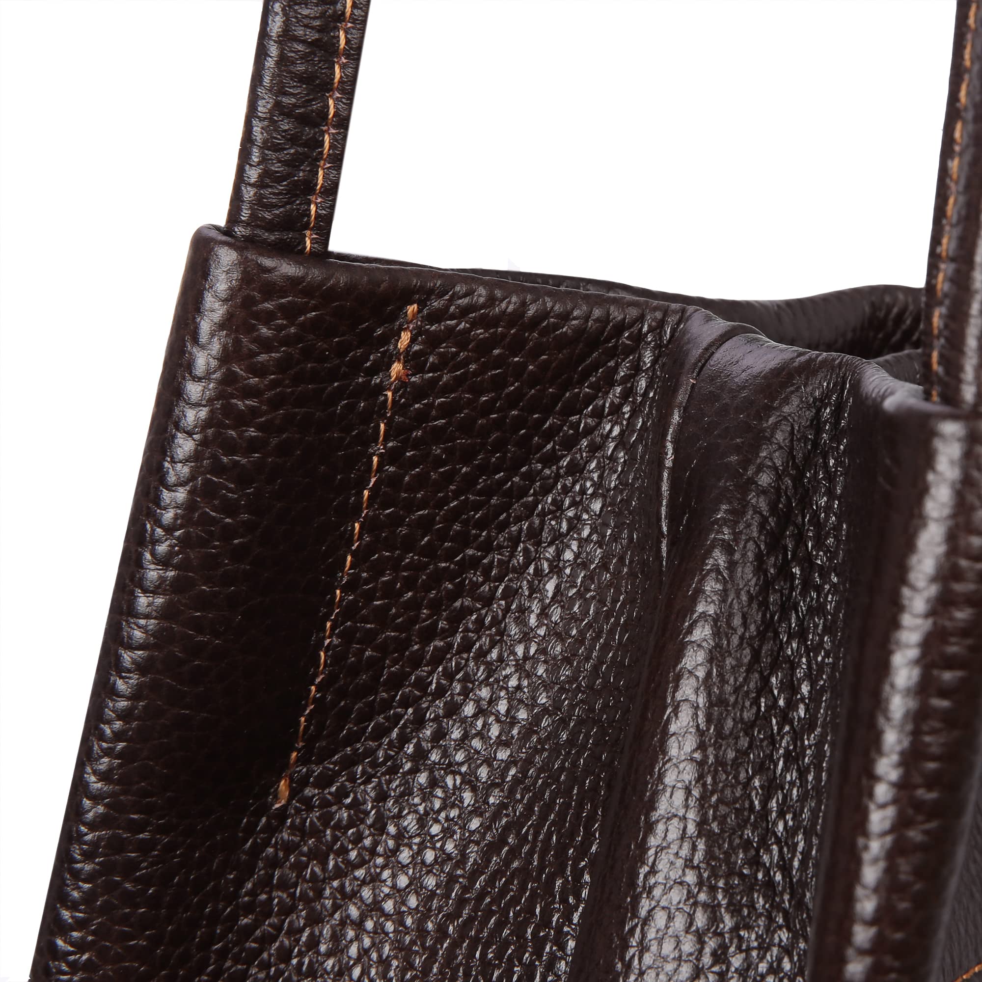 ISWEE Genuine Leather Tote Bucket Bag for Women - Stylish Hobo Shoulder Purse & Handbag - Perfect for Work, Travel & Everyday Use