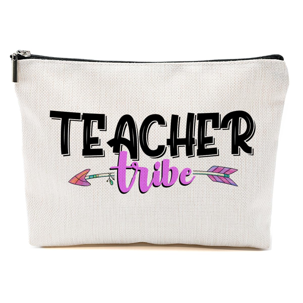 Personalized Teacher Makeup Bag - Best Appreciation, Birthday, Graduation & Retirement Gift for Women Educators, Staff & Friends | Perfect for School, Travel & Daily Cosmetics Storage